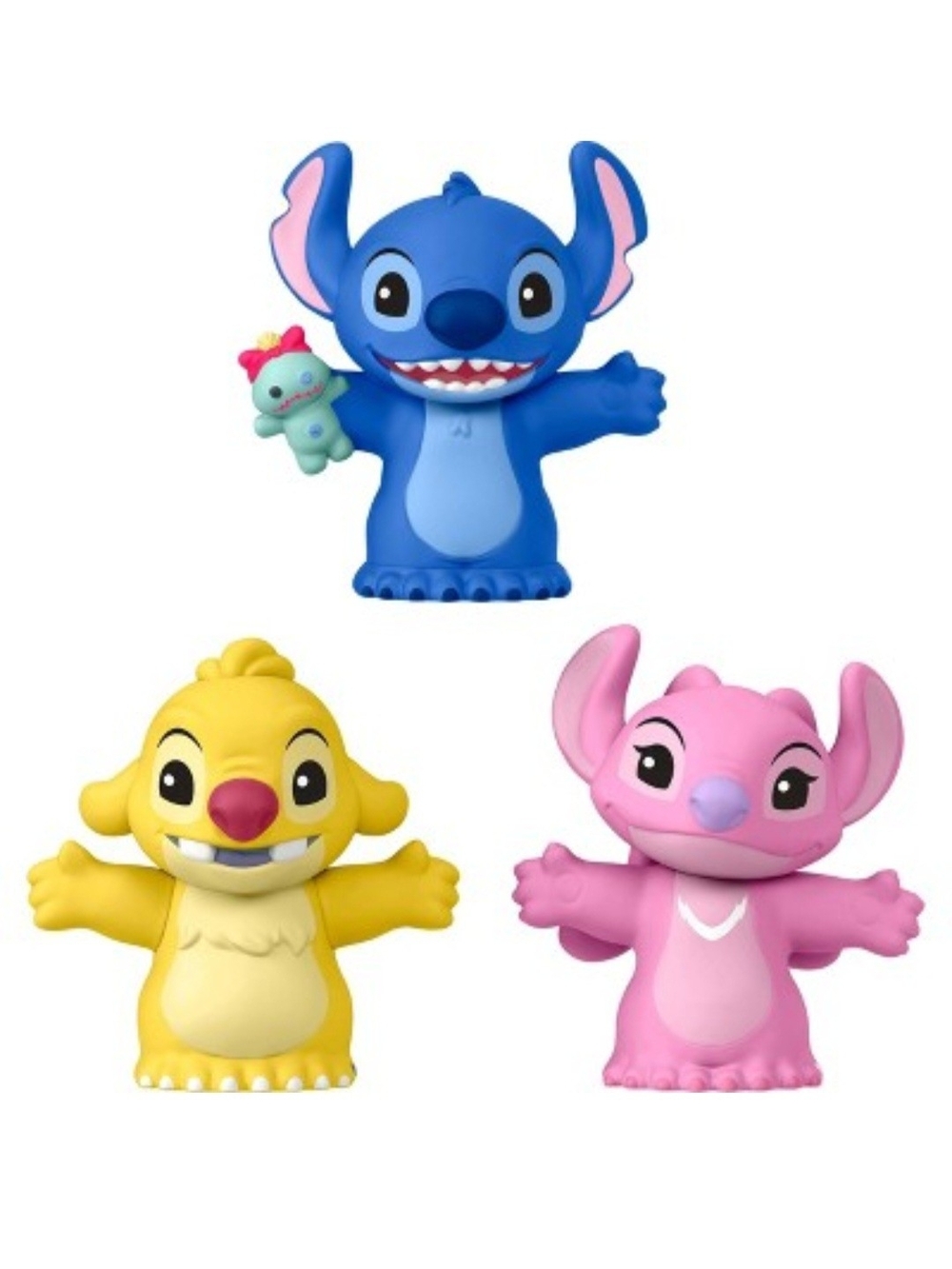 Fisher-Price Little People Stitch Character Figures - Blue, Yellow, Pink